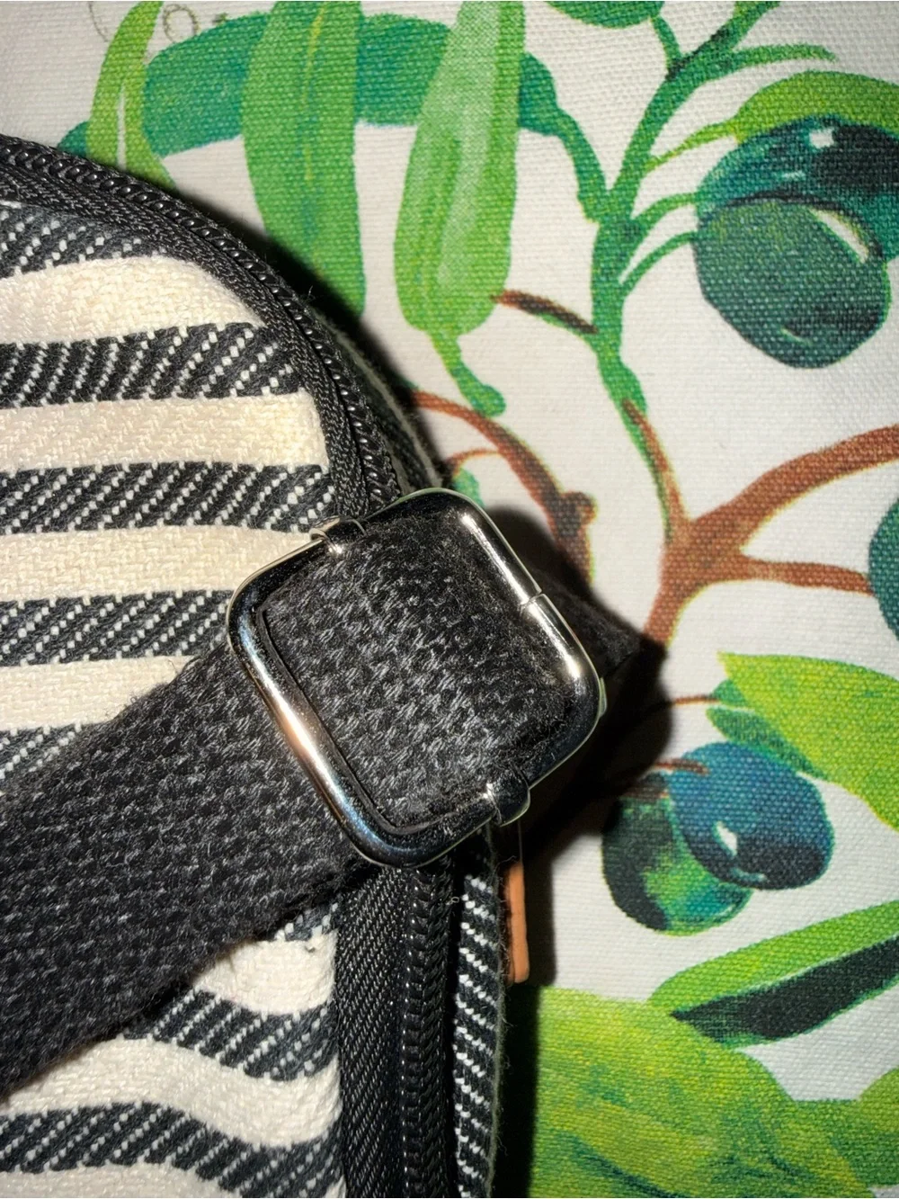 Thirty-One  Striped Crossbody Bag with Pineapple Patch